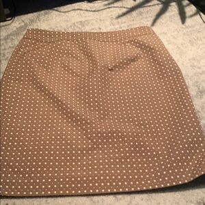 Banana Republic Polka Dot Tan Skirt